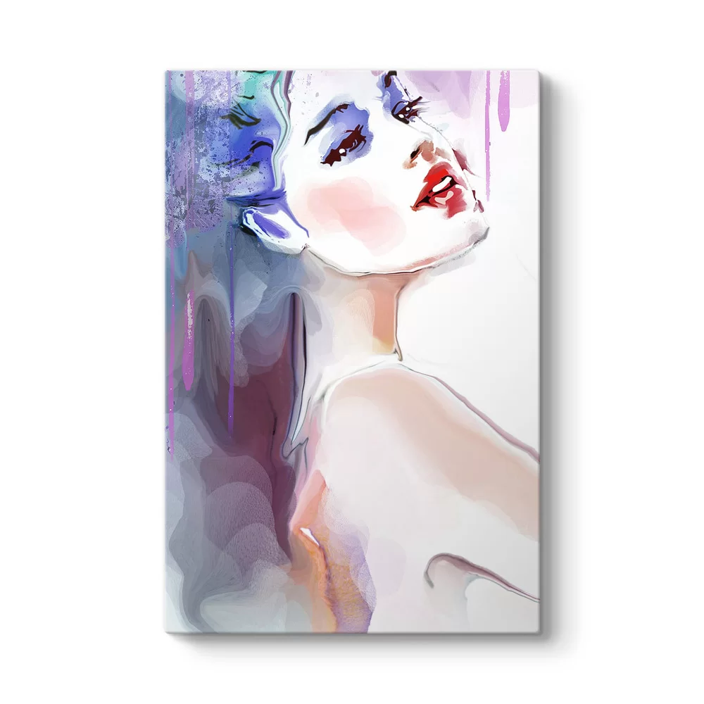 Watercolor Woman Tablo - Model 2